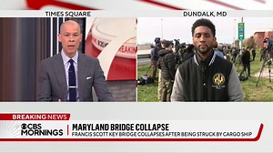 “All of those in the water were a part of the construction work," Baltimore Mayor Brandon Scott. He shares the latest on the collapse of the Francis Scott Key Bridge and the ongoing search and rescue operation. https://cbsn.ws/4cAvINJ | CBS Mornings