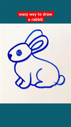 easy way to draw a rabbit