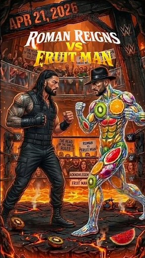 ROMAN REIGNS VS FRUIT MAN! 🔥👑 (Hell In A Cell) #trending #wwe