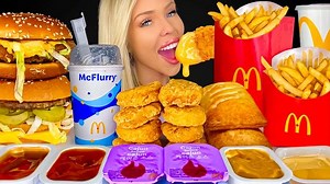 13K views · 278 reactions | ASMR McDonalds Mukbang, McNuggets,...