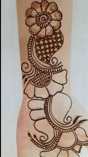Easy and simple mehandi design ✨#beautiful mehandi design ✨#