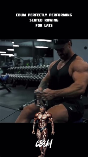 Cbum :- Best way to perform seated cable rowing #bodybuilding #motivation #cbum