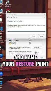 how to create system restore point in windows 11
