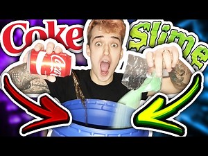 COKE AND SLIME BATH CHALLENGE!!!