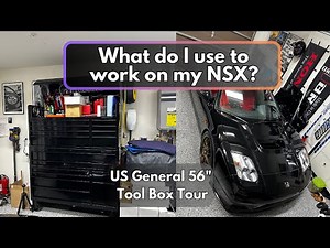 What do I use to work on my NSX? | US General Series 3 56" Tool Box Tour | Harbor Freight