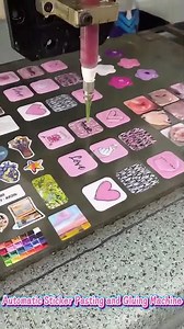Automatic Sticker Pasting and Gluing Machine