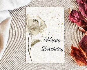 Happy Birthday Card Printable Template | Editable Digital Birthday Card | Instant Download | DIY Birthday Greeting for Friends & Family - Etsy