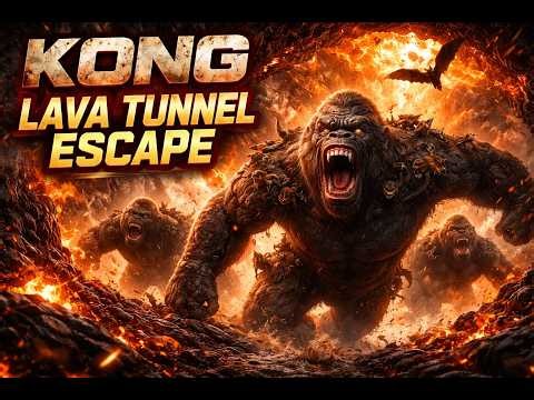 King Kong Saves Trapped Creatures from Lava Hell! Epic Rescue Mission & Escape 🔥🦍😱⚡