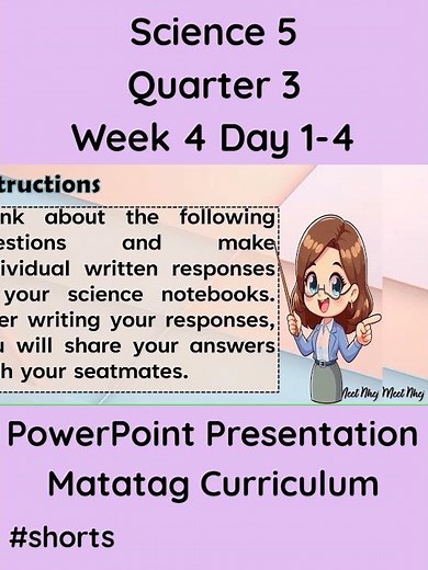 Science 5 Matatag Curriculum PowerPoint Presentation Quarter 3 Week 4 Day 1-4 #grade5matatag #ppt