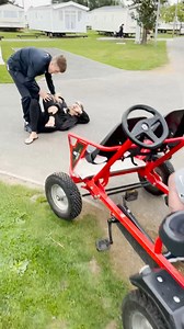 607K views · 5.8K reactions | Jack Runs Amy Over! Jack was having a pre-driving lesson on the pedal powered karts and somehow managed to knock Amy off and then run her over! | The Smithy Family | Facebook