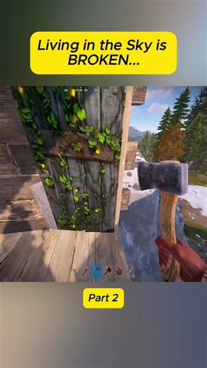 Living in the Sky is BROKEN...#rust #survivalgame #rustpvp | rust game