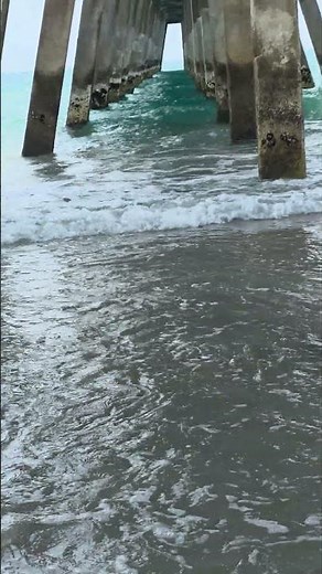 calm under the pier .NC #ocean #nature