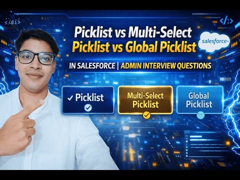 Picklist vs Multi-Select Picklist vs Global Picklist in Salesforce | Admin Interview Questions