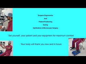Surgeon Ergonomics and patient positioning during ophthalmic/microscopic surgery: Optimal posture