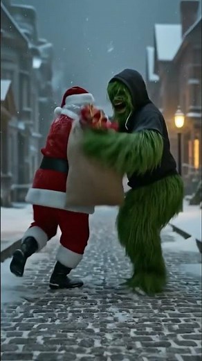 The Grinch VS Santa #grinch #santa #christmas