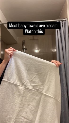 Most baby towels are a scam because they’re designed to look cute on a registry, not to help parents during the hardest part of bath time. They’re thin, small, and useless when you’re trying to lift a wet, slippery baby with one set of hands. A baby towel should support you in that moment. Our ingeniously designed towels snap behind your neck so you can use both hands to lift safely, then tug and wrap while staying dry. It’s bigger, absorbent, and built around what parents actually struggle with