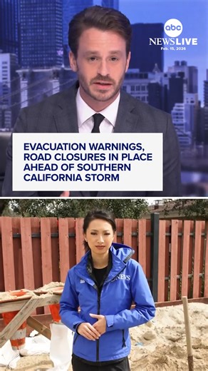 Residents of areas affected by last year's Southern California wildfires are preparing for a series of storms predicted to pound the West. ABC News' Jaclyn Lee reports from Pasadena. https://abcnewslive.visitlink.me/91Zwv0 | ABC News Live