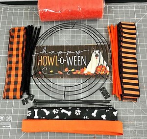DIY Halloween Dog Wreath Kit, DIY Dog Wreath, DIY Halloween Dog Wreath, Dog Halloween Wreath Kit, Dog Wreath Kit, Halloween Dog Wreath Kit - Etsy