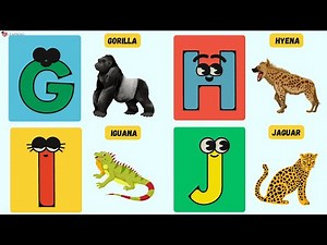 🦁 A to Z Animal Phonics Song for Kids | 52 Animal Names with Rhymes & Sounds | UZR Learning