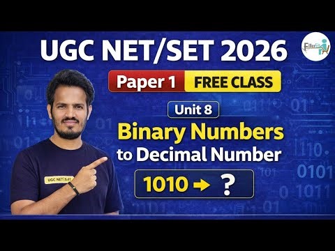 UGC NET 2026 | Binary to Decimal Conversion | Binary to Decimal Explained | UGC NET June 2026