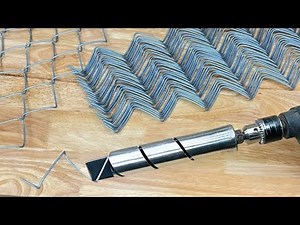 Millions Don’t Know This! DIY Chain-Link Fence Machine (Just a Drill!)