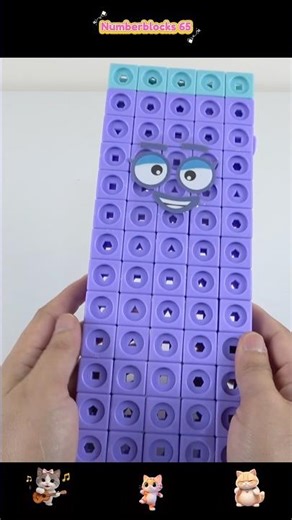 Let’s Build Up Numberblocks 65 #numberblocks