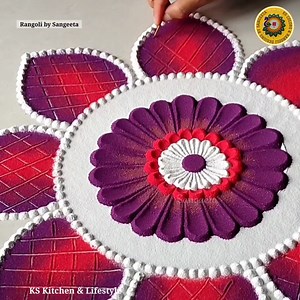 57K views · 1.6K reactions | Satisfying Sand Art: Creating Unique Rangoli Designs with Colored Sand ! 朗曆 | KS Kitchen & Lifestyle | Facebook