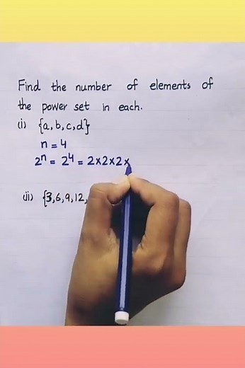 Number of elements of the Power Set Class 8 #shorts