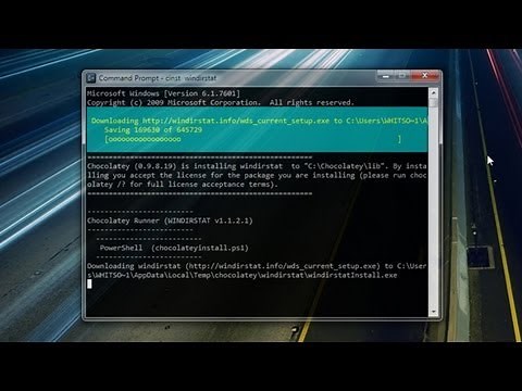 Using the Chocolatey Command Line Package Manager in Windows