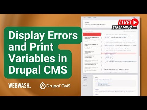 Display Errors and Print Variables in Drupal CMS