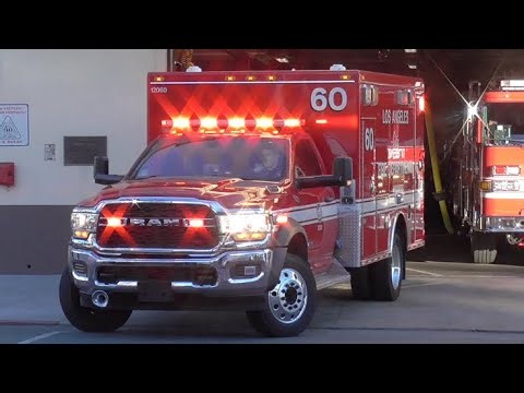 LAFD Old Rescue 60 Responding