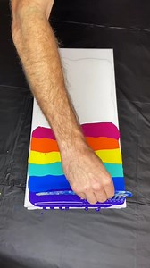 Magic Fluid Art Using a Comb! #fluidart #oddlysatisfyingvideo #artvideo #artwork | Allison12