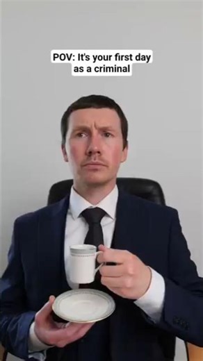 When it's your first day as a criminal