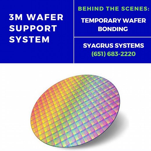 Temporary Wafer Bonding for 3M Wafer Support Systems | Syagrus Systems