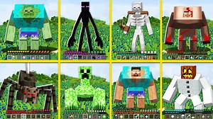 Minecraft Mutant Mobs Became GIANT How To Play ! Zombie Creeper Skeleton Enderman Villager Spider | Minecraft Animation Game | Facebook