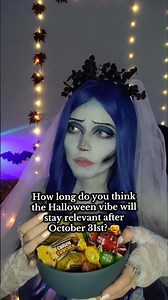 🎃 After Halloween Treats | Gothic Corpse Bride Cosplay by Tim Burton 💙