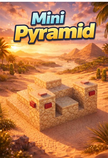 MINECRAFT Mini Pyramid #minecraft #minecraftbuilding #minecraftbuildingidea #minecrafttiktok #minecrafttips