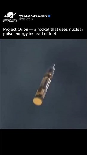 Project Orion — a rocket that uses nuclear pulse insisted of fuel 🤯 | #rocket #nuclear #space #facts