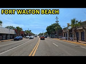 Fort Walton Beach Florida Driving Through