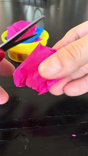 Unicorn Play Doh… then I cut it ✂️ ASMR