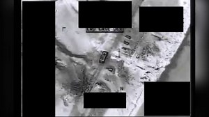 Footage released of drone strikes from RAF Waddington