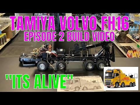 Building the Tamiya 1/14 RC Volvo FH16 Globetrotter 750 [ episode 2]