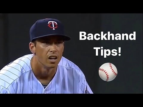 How To Field A Backhand Like A Pro! [PRO BASEBALL INFIELD TIPS]