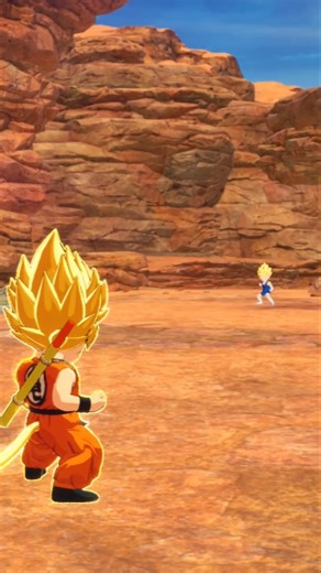 Goku Kid Ssj Meets Vegeta Jr. Ssj