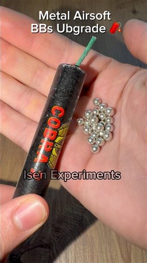 Cracker Airsoft BBs Experiment #experiments #fireworks #crackers #firecrackers #diy