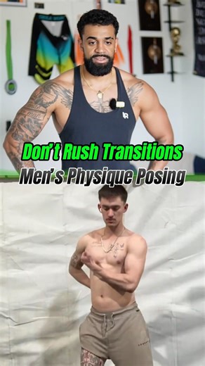 Take your mens physique posing from amateur to pro, using your transitions to setup the next pose 🏆