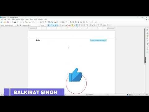 LibreOffice Writer Tutorial Part 1 | Basic Computer Class (Punjabi)
