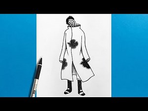 How To Draw Obito Uchiha Easy Step By Step | Obito Full Body Drawing Tutorial For Beginners