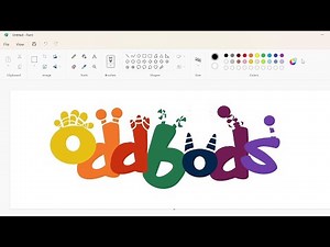 How to draw the Oddbods logo using MS Paint | How to draw on your computer