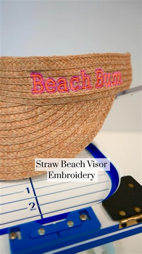 Hooping thicker items like this sun visor calls for MIGHTY HOOPS🤩 & and a needle change😂 Items Used- 4x6” Mighty Hoop 4x6” Fixture Tearaway Stabilizer Water Soluble Stabilizer Visor from Amazon #visorembroidery #strawvisor #MightyHoop #embroiderytutorial #machineembroidery #mightyhoops #magneticembroideryhoops #hatembroidery #embroidery #embroiderydesign #logoembroidery #hoopmaster #hoopmastermightyhoop #personalizedembroidery #personalizedbeachhat | Mighty Hoop - Magnetic Embroidery Hoops